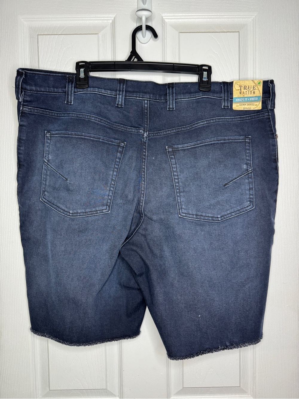 True Nation Men's Indigo Denim Cutoff Shorts
